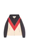 Valentino Logo Windbreaker With Hood And Pockets