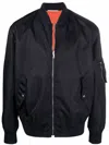 Valentino Iconographe Motif Bomber Jacket In Navy
