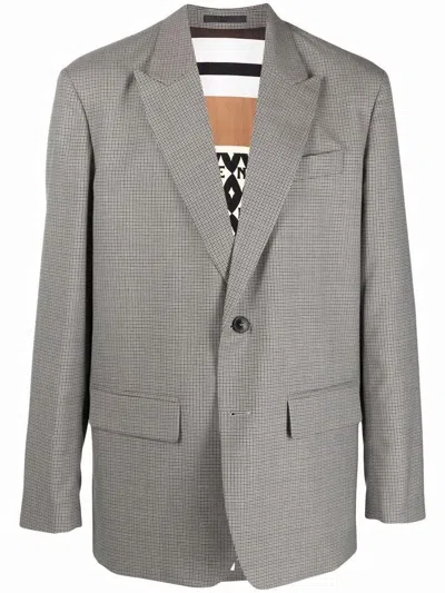Valentino Men's Grey Wool Jacket In Grigio