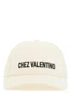 Valentino Garavani Ivory Cotton Baseball Cap With Adjustable Embroidered Logo In Beige