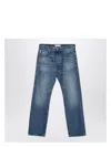 Valentino Blue Washed-effect Denim Jeans In Blue
