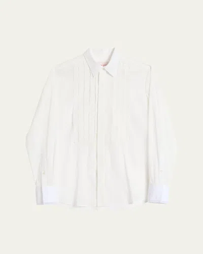 Valentino Crystal-embellished Shirt In Natural