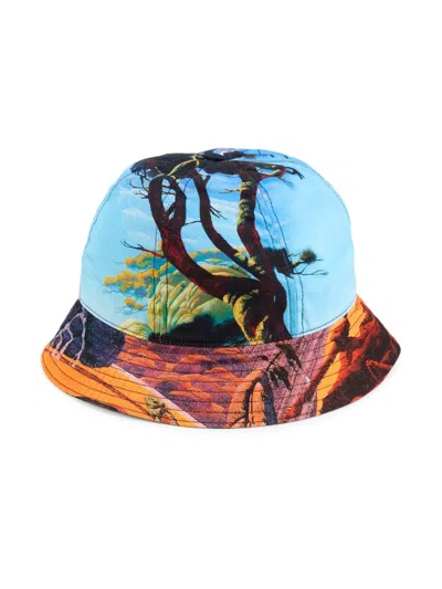 Valentino Men's Landscape Print Bucket Hat