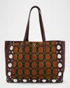 Valentino Men's Large Suede And Canvas Tote Bag