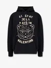 Valentino Garavani Sweatshirt With Le Chat De La Maison Patch In Black