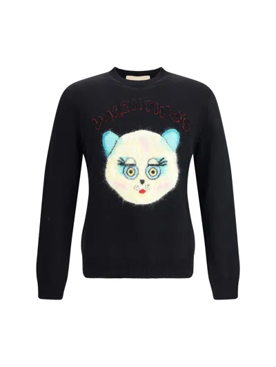 Valentino Men Le Chat De La Maison Sweater In Black