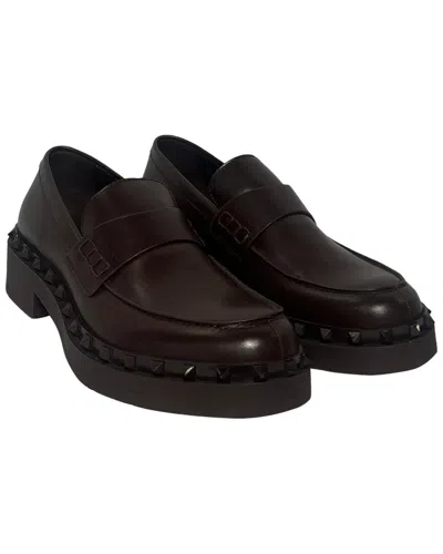 Valentino Garavani Valentino Men's Leather Rockstud M-way Loafer (authentic Pre-loved)
