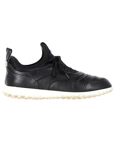 Valentino Garavani Valentino Men's Leather Soul Am Sneaker (authentic Pre-loved) In Black