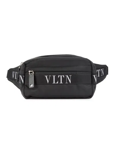 Valentino Garavani Men's Logo Belt Bag In Black