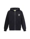 Valentino Garavani Brushed Cotton Hoodie With Vg Patch