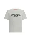 Valentino Cotton Crew Neck T-shirt With Graphic Print In White