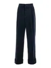 Valentino Trousers Featuring Pleated Design And Belt Loops