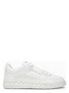 Valentino Leather Freedots Sneakers Studded Detailing In White