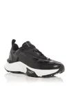 Valentino True Act Printed Canvas Sneakers In Black