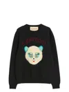 Valentino Garavani Sweater With Le Chat De La Maison Patch In Black