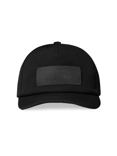 Valentino Garavani Men's Maison Wool Baseball Hat In Black