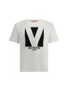 Valentino Mens Avorio Logo-print Crew-neck Cotton-jersey T-shirt In White