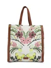 Valentino Men's Medium Floral-print Canvas Tote Bag