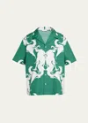 Valentino Graphic-print Cotton T-shirt In Lt Ivy Multi