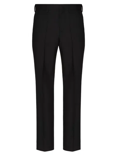 Valentino Men's Mohair Wool Pants In Black
