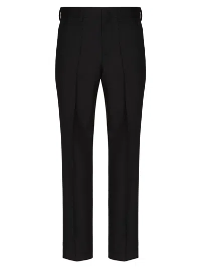 Valentino Straight-leg Tailored Trousers In Black