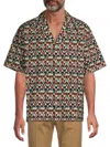 Valentino Optical Print Shirt In Neutral