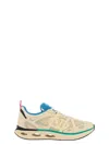 Valentino Garavani Multicolor Leather And Fabric Vlogo Easyjog Sneakers In Nude