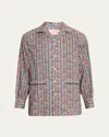 Valentino Pajama Shirt With "voyage Imaginaire" Print In Gray