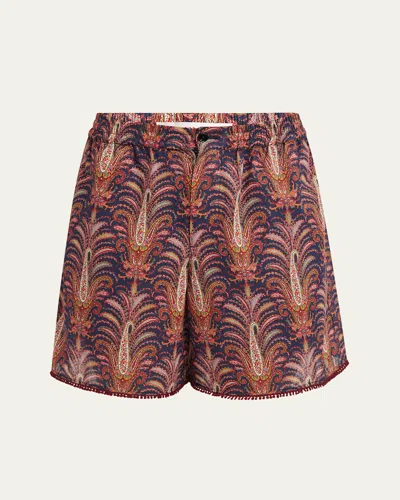 VALENTINO MEN'S MUSLIN IMAGINAIRE SHORTS