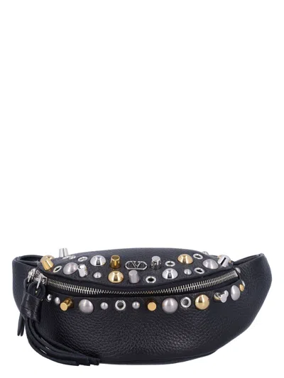 Valentino Garavani Men's Nellcã´te Belt Bag In Black