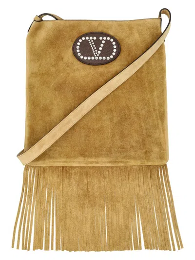 Valentino Garavani Men's Nellcã´te Shoulder Bag In Macara Fondant