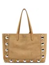 Valentino Nellcote Large Suede Leather Tote