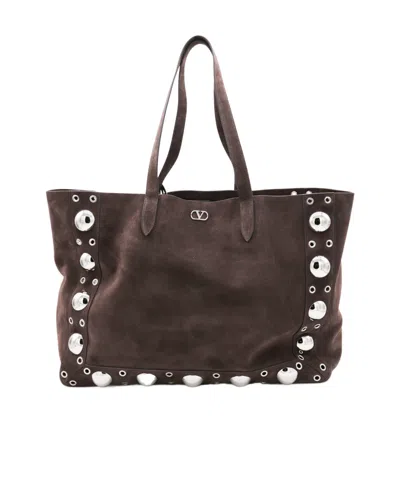 VALENTINO GARAVANI VALENTINO VLOGO PLAQUE TOP HANDLE BAG
