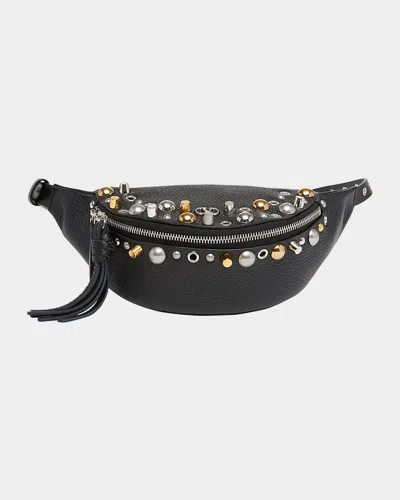Valentino Garavani Men's Nellcote Studded Leather Belt Bag