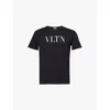 Valentino Vltn Print T-shirt In Black