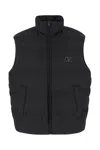 VALENTINO MEN'S NERO SIGNATURE V-LOGO VEST FOR SS24