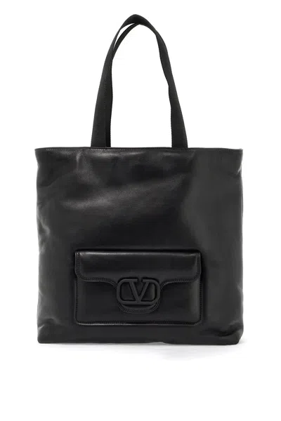 Sac à Main Tote Bag VALENTINO "Maple" En Polyuréthane Noir (Nero) - Neuf Avec étiquettes