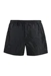 Valentino Nylon Swimsuit With Toile Iconographe Print In Black
