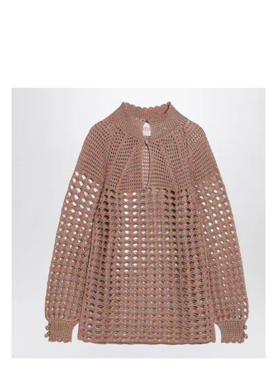 VALENTINO MEN'S OPENWORK SWEATER