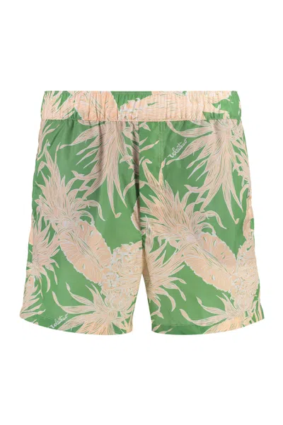 Valentino Men's Pineapple Print Swim Shorts For Fw23 In Multicolor