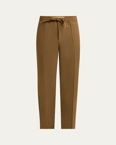 VALENTINO MEN'S PINTUCK-FRONT DRAWSTRING PANTS