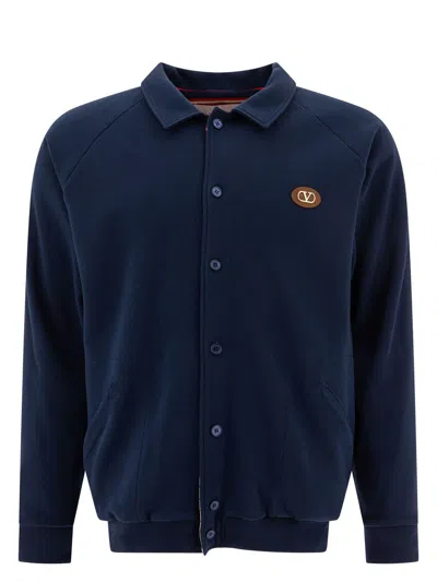VALENTINO MEN'S PIQUÃ© BOMBER JACKET
