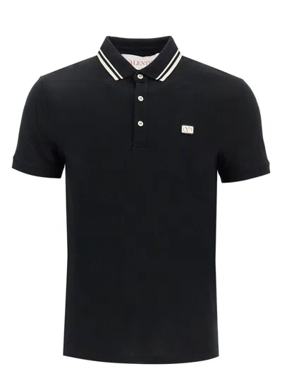 VALENTINO MEN'S PIQUET POLO SHIRT