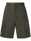 Valentino Vltn Tag Shorts Men In Olive
