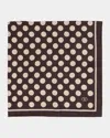 Valentino Foulard 60x60cm Dvn In Brown
