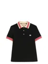Valentino Vlogo Signature Cotton Polo Shirt In Black