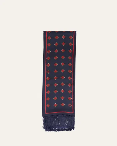 VALENTINO MEN'S PRINTED SILK BANDEAU SCARF