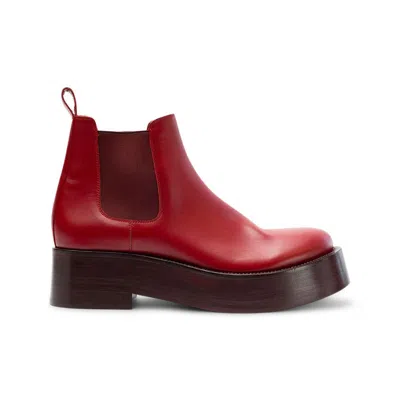 Valentino Garavani Valentino Men's Red Sneakers In Burgundy