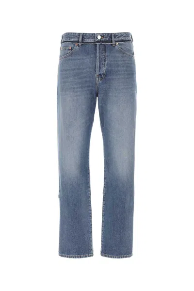 Valentino Men's Regular Fit Rockstud Jeans For Ss23 Season In Blue