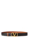 Valentino Men's Reversible Buckle Belt H.30 In Slerianero